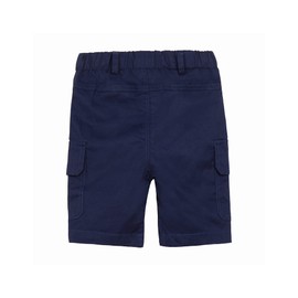 Mud Kingdom - Pantalones cortos de sarga para niños pequeños, Azul marino, 5 Años