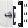Door Latch Guard Plate, Outswing Door Security Heavy Duty Outswing