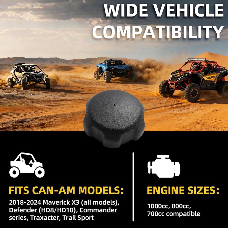 709000868 Fuel Tank Gas Cap Compatible with 2018-Up Can Am