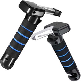 MINICIRCLES Car Handle for Elderly Disabled Mobility Aids for Getting in/Out of Cars, 3-in-1 Car Handle Assist with Seatbelt Cutter Window Breaker, Portable Car Door Handle Assistance for Seniors