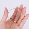 Gold Wire Ring Keychain Parts Key Ring 14ea