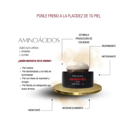 PANACEA | Crema de AMINOÁCIDOS | Crema hidratante anti-envejecimiento, antioxidante, brinda firmeza de la piel | 90g.