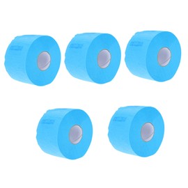 minkissy 5rolls Neck Wrap Blue Duct Tape Wrist Tape Barber Equipment Grip Tape Barber Brush Neck Duster Bat Tape Neck Strip Hairstylist Apron Balayage Board Barber Tape para Scissors Paper