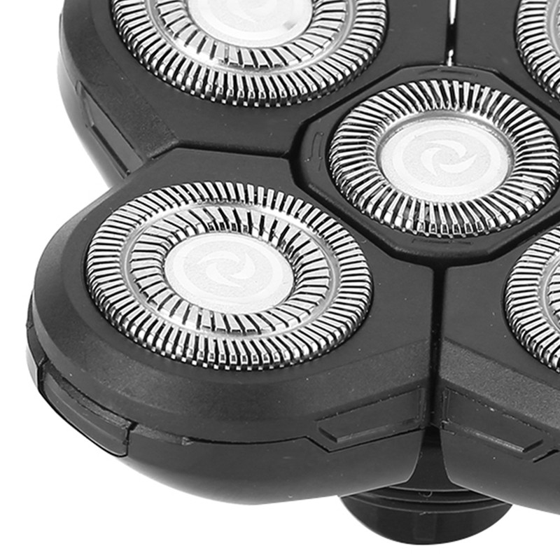Electric Beard Shaver 5 Blade Rotating Head Waterproof Accessory Replacement