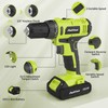 PULITUO'S 20V Cordless Drill/Driver, Electric Screwdriver - 2 Batteries, 30Nm,