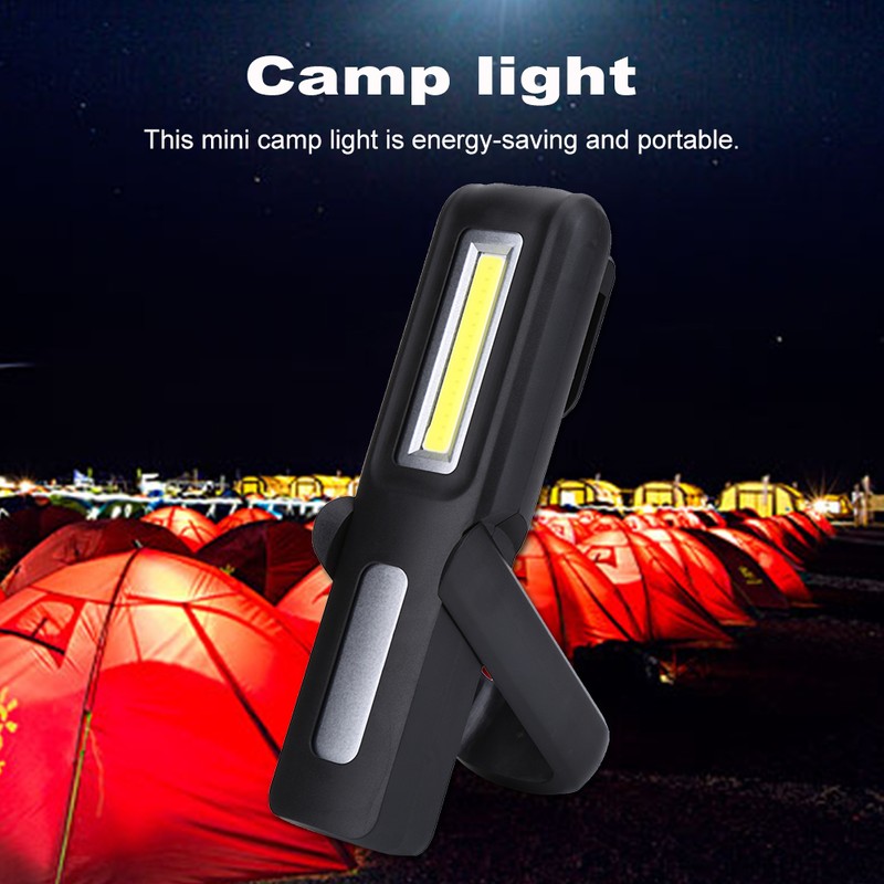 Portable USB Rechargeable LED COB Working Lamp Light Outdoor Magnet