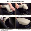 AOMSAZTO Armrest for 2020-2024 Toyota Corolla Middle Leather Beige