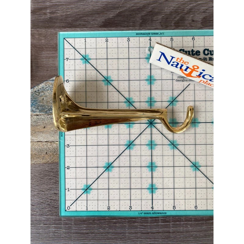 6" Solid Brass Ship Lantern Hanger - Heavy Duty -