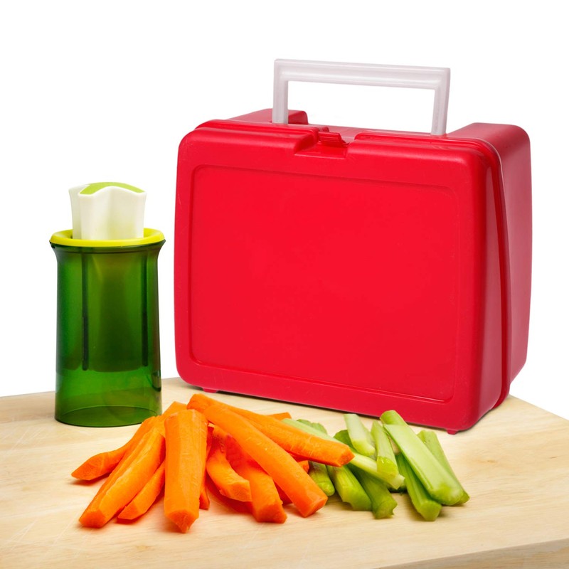 Chef'n 102-785-062 QuickStick Fruit and Vegetable Slicer for Pickling Jars,