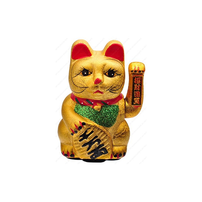 M.V. Trading MCAT103V Beckoning Ceramic Maneki Neko Lucky Cat, 11-Inches