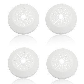 Rierdge Pipe Cover Decoration for 0.79" to 1.57" (20-40mm) Outer Diameter Flange Water Pipe, White PVC Radiator Escutcheon, Plastic Wall Flange Collars