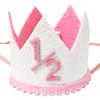 BACH AND BOOZY Pink Half Birthday Hat Pink 1/2 Birthday