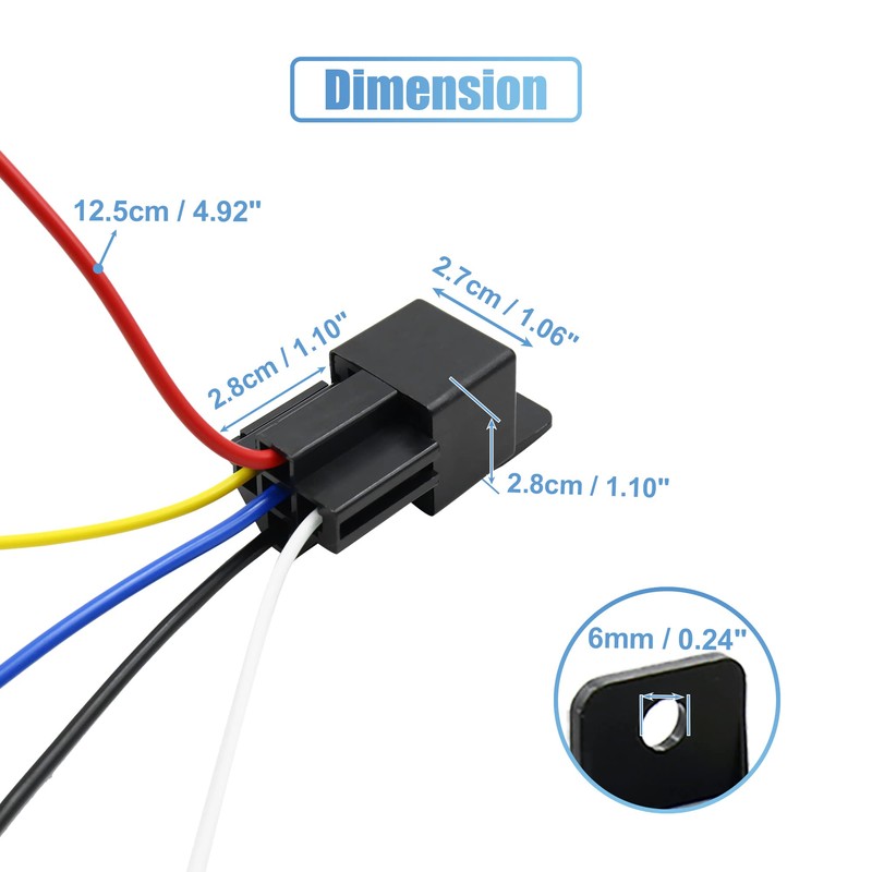 sourcing map 3 pieces DC 48V 40A SPDT car relay