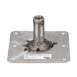 Attwood SP-67739-T Lock’N-Pin ¾-Inch Pin Base — 7x7-Inch Base, Threaded, Acetal Bushing, Pre-Drilled for Mounting