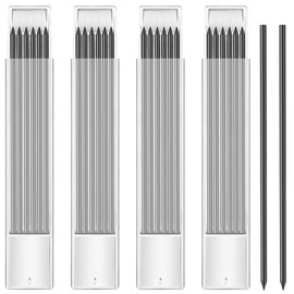 Binnan 24 Stück Tieflochmarker Bleistift,Holzarbeit Ersatzminen,2.8MM Minen Bleistiftminen,HB Wiederverwendbare Carpenter Bleistiftminen,Bleistiftminen Ersatz-Zubehör für Architektur-Zeichenstifte