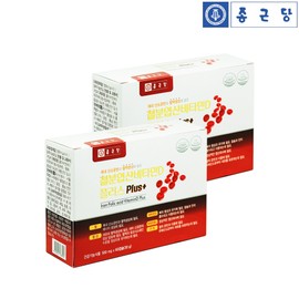Chong Kun Dang iron supplement, iron supplement, folic acid, vitamin D, 4-month supply for women, men, pregnant women, and children / 종근당 철분제 철분영양제 엽산 비타민D 여성 남성 임산부 어린이 4개월분