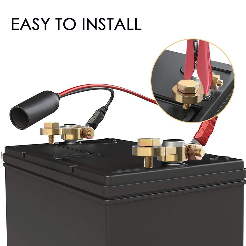 LEICESTERCN Battery Terminal Connectors Brass Copper Car Battery Terminal Ends