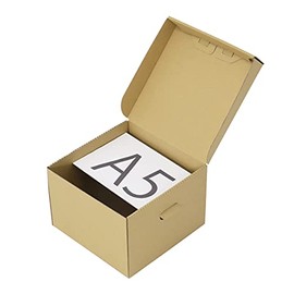 Earth Cardboard Cardboard Storage Box Compatible with A5 Size, 10 Pieces, Cardboard, Square Box ID0753 [Made to Order]