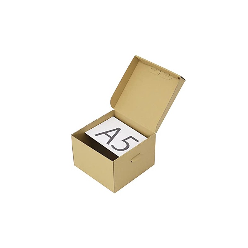 Earth Cardboard Cardboard Storage Box Compatible with A5 Size, 10
