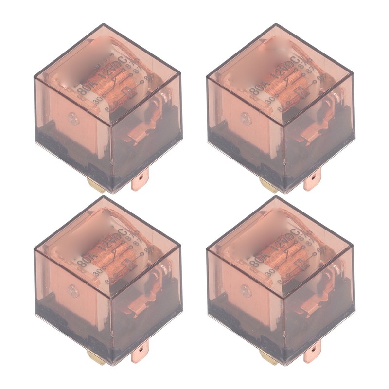 10 Pcs Waterproof Automotive Relay 80A 5 Pin SPDT Universal