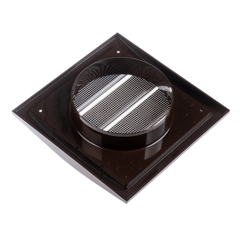 Steinberg14 Brown 125mm / 5'' Plastic Gravity Grille - Ducting