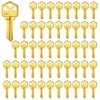 Brass Finish Key Blanks, KW1 Uncut Blank Keys, Pack of