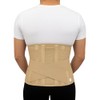 Faja Sacrolumbar Ergonómica Negra Extra Grande Con Varillas De Aluminio