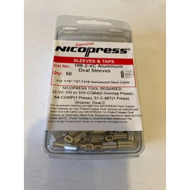Nicopress 188-2-VC oval sleeves