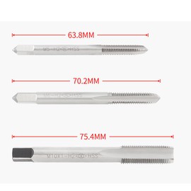 HOUSON Thread Tap, Thread Cutter Set for Bicycle Repair M5/M6/M10 High Speed ​​Steel Thread Tap for Handlebar Posts, Brake Levers & Disc Brake Adapters(M6)