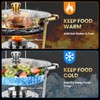PTASYGK Chafing Dishes for Buffet 4 Pack 5QT Gold SS