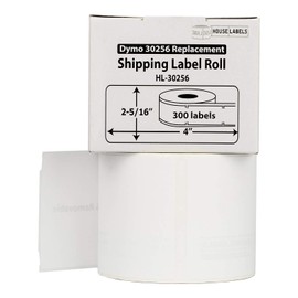 HOUSELABELS Compatible DYMO 30256 Shipping Labels (2-5/16" x 4"), with Removable Adhesive, Compatible with DYMO LW 450, 4XL, Rollo & Zebra Desktop Printers, 25 Rolls /7500 Labels