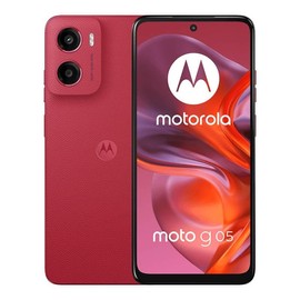 Motorola G05 Rojo (4GB RAM/128GB), 50MP, Celular Desbloqueado