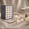 Hosley Unscented White Votive Candles, 72-Pack – Clean-Burning, Long-Lasting 10-12