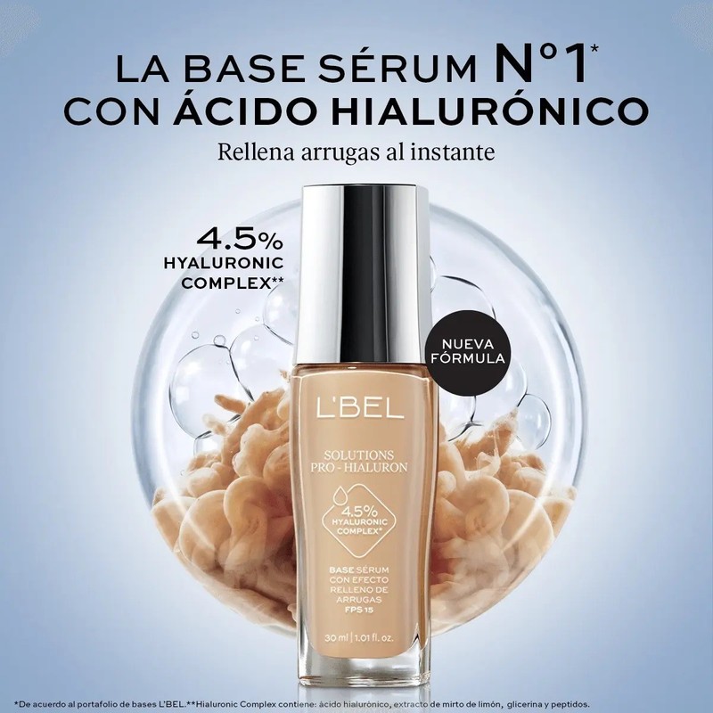 Base Serum Solutions Pro Hialuron Efecto Relleno De Arrugas