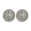 Kenneth Jay Lane Polished Silver Button Clip-On Earrings