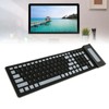 Serounder Silicone Keyboard, Foldable Silicone Keyboard Soft Rollup Keyboard for