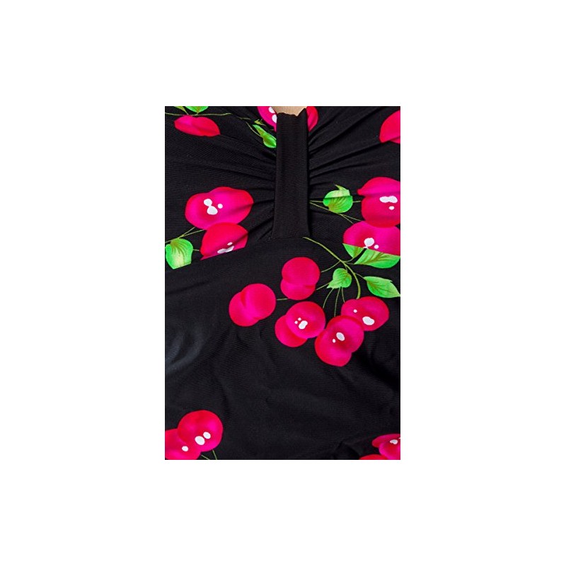 BELSIRA Vintage-Badeanzug mit Kirschmuster