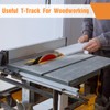 Zonon 4 Pack 60 Inch Double-cut Profile Universal T Track
