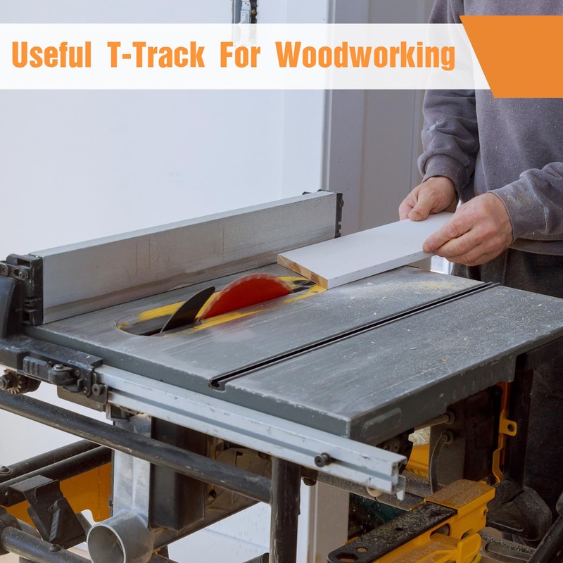 Zonon 4 Pack 60 Inch Double-cut Profile Universal T Track