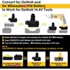 YUHDWRE Step Down Adapter for Dewalt 20V to 12V/14.4V, DM20DC12