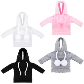 Bencailor 4 Pcs Doll Clothes 11.5 Inch Girl Boy Doll Accessories Christmas Clothes Hoodie Sweater Set Knitted Clothing for Elf Doll Decor (Hoodie)