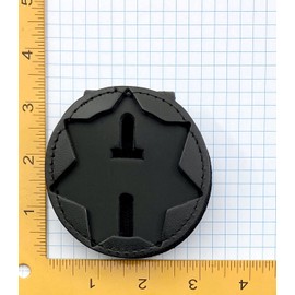 Perfect Fit Shield Wallets Harris County Sheriff HSCO Clip On Badge Holder with Neck Chain (Cut-Out 1257)