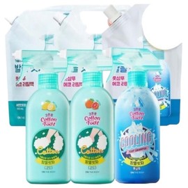 (NEW) On the Body Cotton Foot Wash Foot Shampoo 385ml Lemon product 2 + Grapefruit product 2 x 2SETGR, 2 pieces, 1 piece / (NEW) 온더바디 코튼풋 발을씻자 풋샴푸 385ml 레몬본품2+자몽본품2 x2SETGR, 2개, 1개입