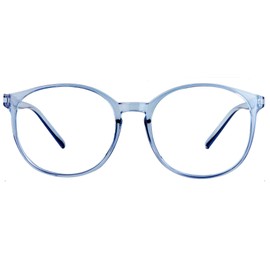 LAMBBAA Vintage Round Blue Light Blocking Eyeglasses Anti Eyestrain UV Filter Computer Glasses Anti-Blue Light Glasses for Men Women Clear Blue