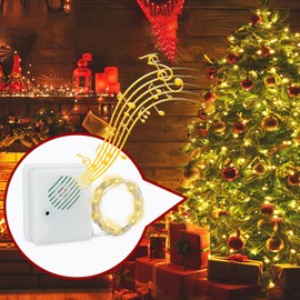 Pilipane Christmas Music Fairy Lights with Voice Sensor for Indoor and Outdoor Decoration (Glory)