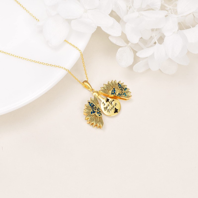 Yellow Gold Plated 2 Butterflies