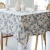 ACEmedia Pastoral Square Tablecloth - 140cm×140cm - Linen Fabric Table