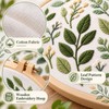 Embroidery Starter Kit for DIY Crafting – 3-Piece Cotton Leaf