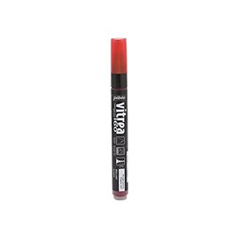 Pebeo Vitrea 160-Glass Paint Glossy Marker, Pepper Red