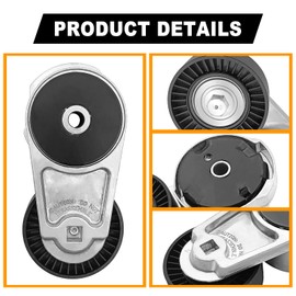 SYudwen 39282 Belt Tensioner Assembly with Pulley, Compatible with Ram 1500 2013-2018, Chrysler 200 2011-2014, 300 2011-2019, D0dge Avenger 2011-2014, Grand Cherokee 2011-2020 etc, Replace OE #89632